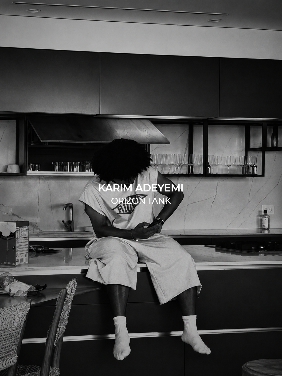KARIM ADEYEMI in ORIZON TANK by Rough.
