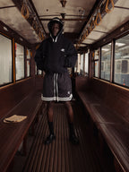 SHORTS WITH KNITTED OLIVES