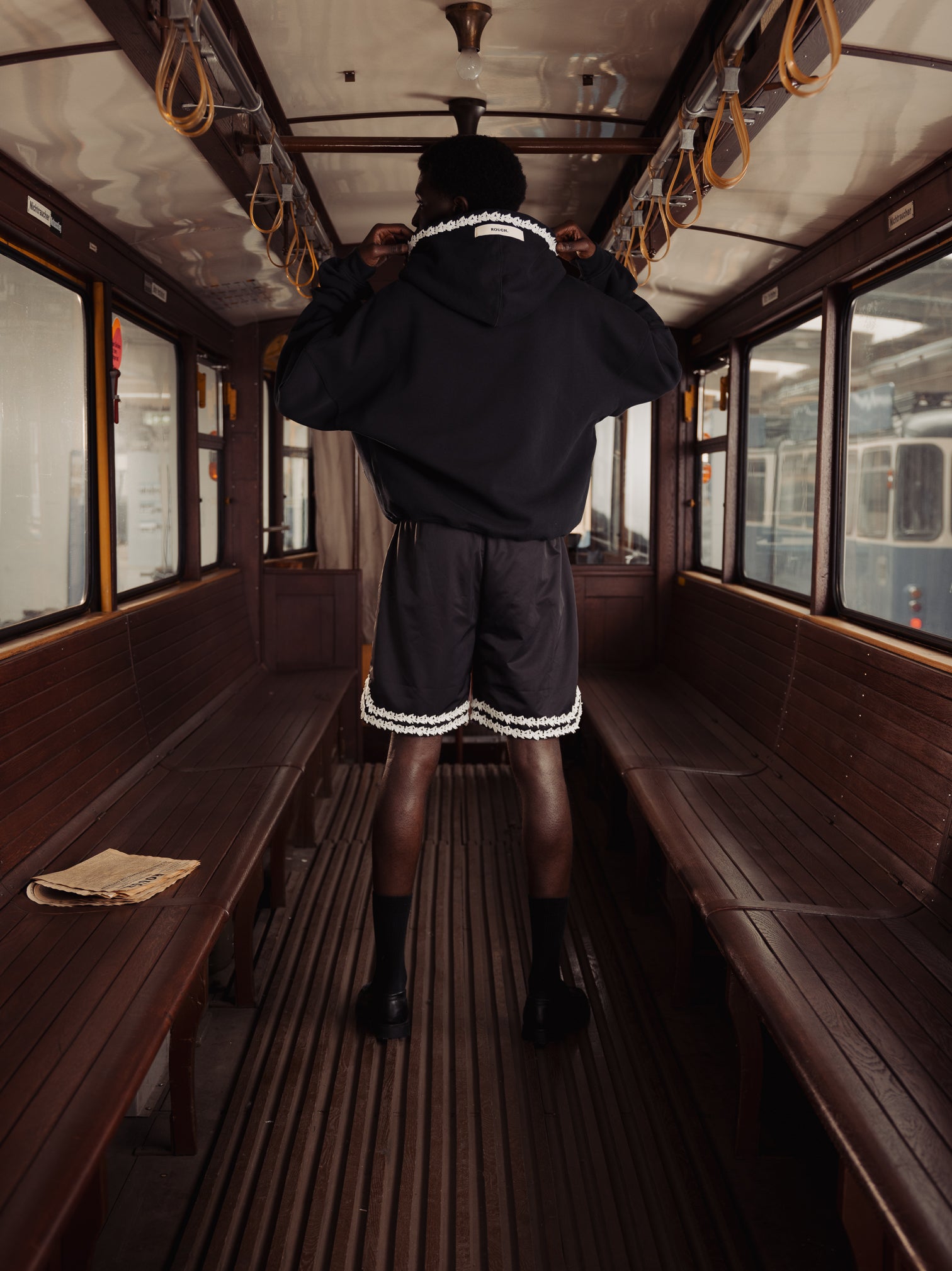 EMBROIDERED HOOD HOODIE