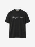 SIGNATURE FITTED T-SHIRT BLACK