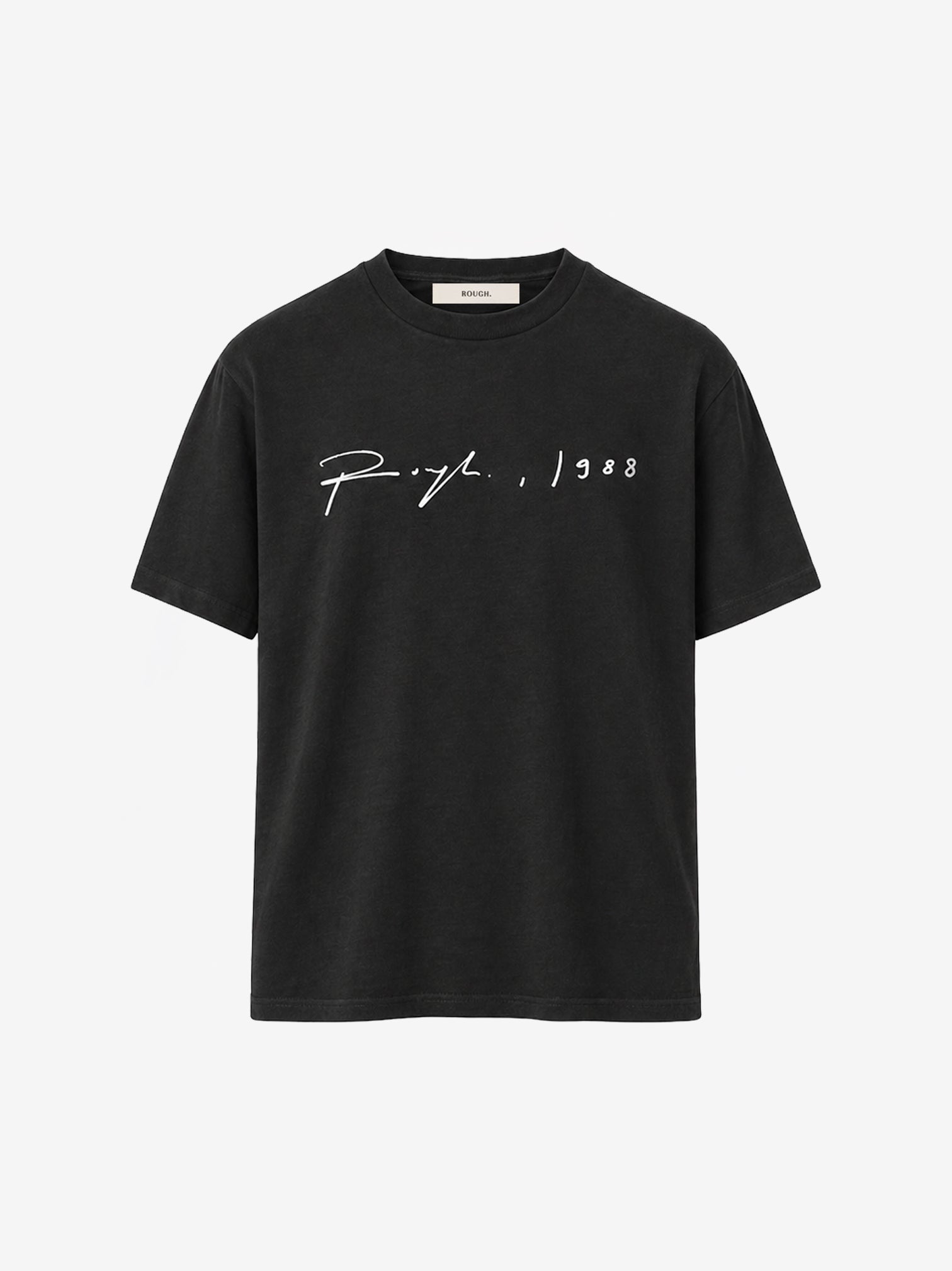 SIGNATURE FITTED T-SHIRT BLACK