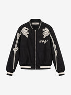 FLORAL VARSITY JACKET