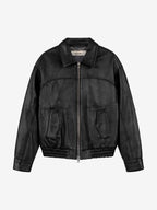LEATHER BLOUSON
