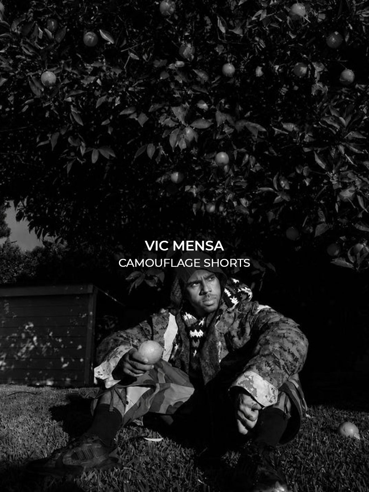 VIC MENSA in CAMOUFLAGE SHORTS by Rough.