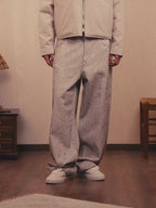 DEBOSSED DENIM PANTS