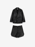 NAPPA LEATHER SHORTS SET