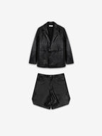 NAPPA LEATHER SHORTS SET