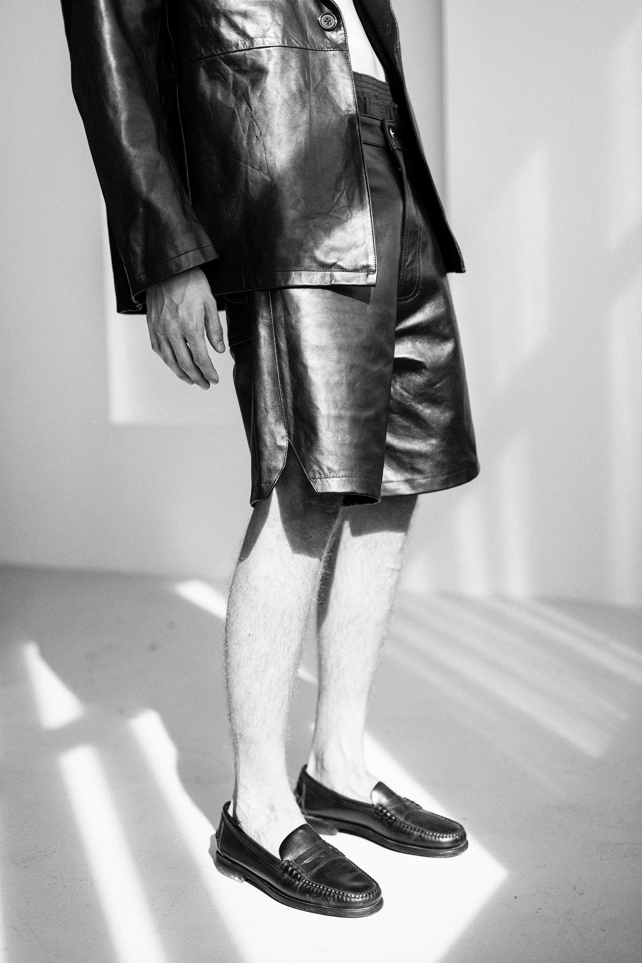 NAPPA LEATHER SHORTS