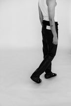 NAPPA LEATHER TAILORED TROUSERS