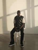 NAPPA LEATHER PUFFER VEST